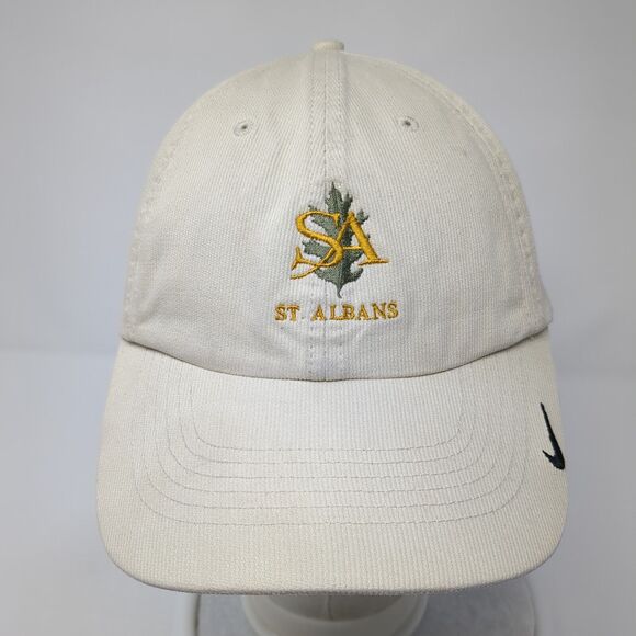 St. Albans Strapback Hat Tan One Size Adjustable Nike Golf Swoosh - Picture 2 of 8